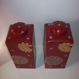 Pair of ceramic vases Geneviève Lethu