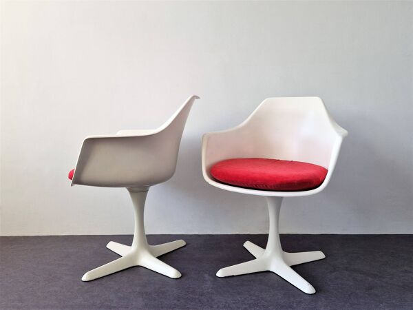 Fauteuils pivotants Tulip par Maurice Burke pour Arkana, Angleterre, années 1960, lot de 2