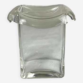 Design glass vase rectangular shape