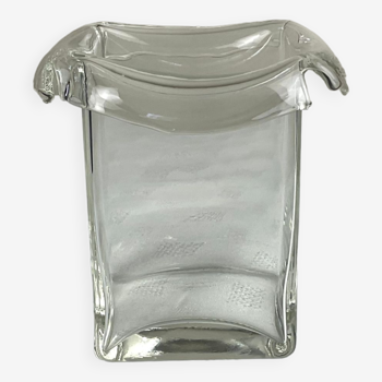 Vase en verre design forme rectangulaire