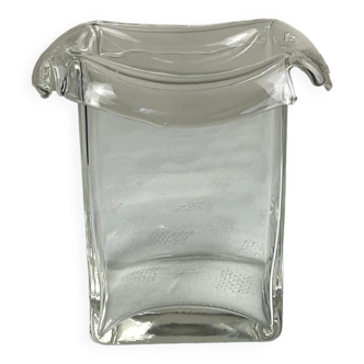 Vase en verre design forme rectangulaire