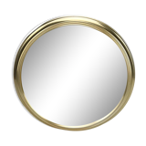 Vintage round brass mirror, 32 cm
