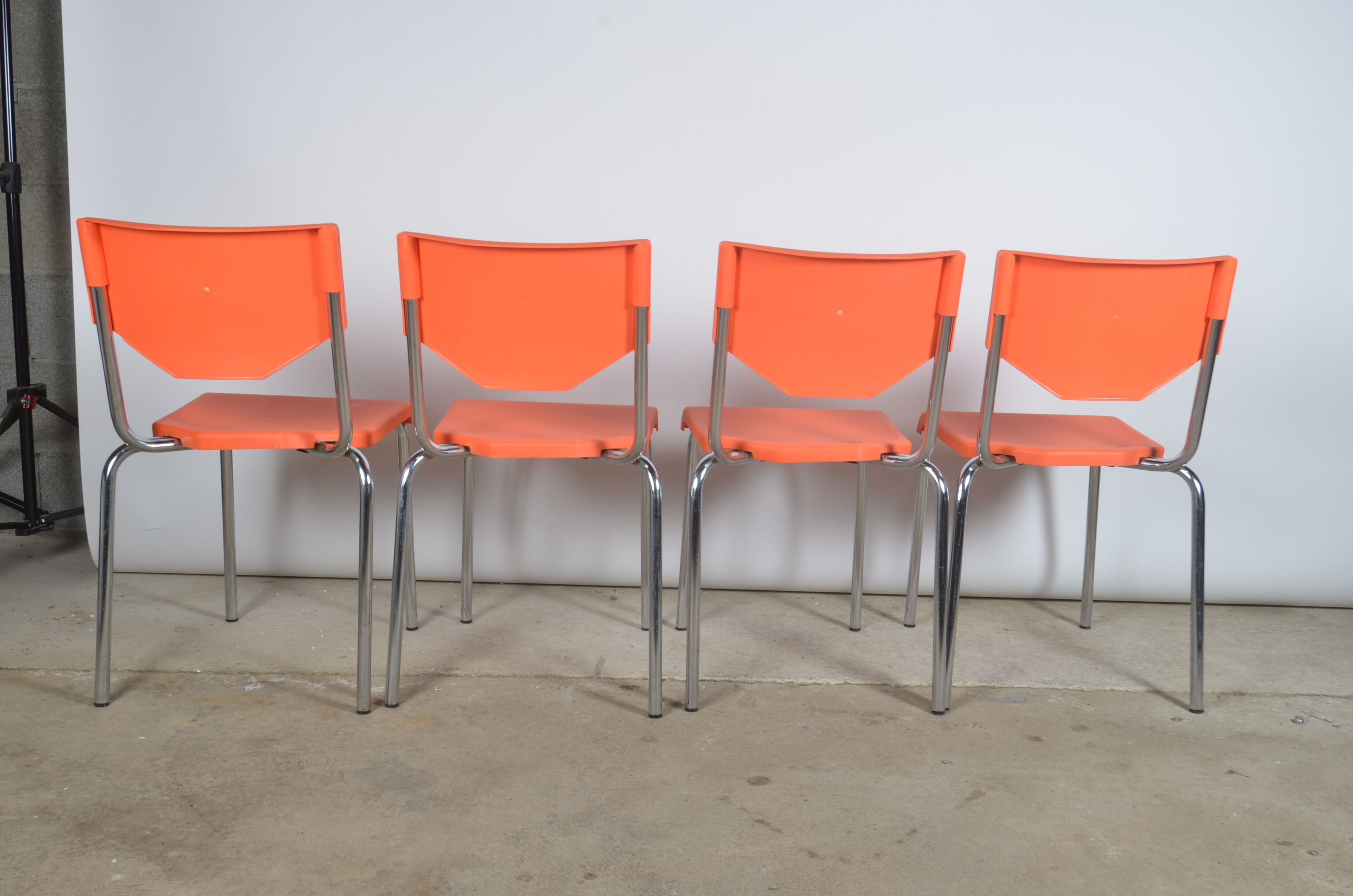 Vintage orange chairs
