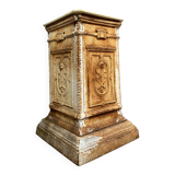 Renaissance style cast iron pedestal column