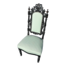 Chaise basse de nourrice bois sculpté napoléon lll