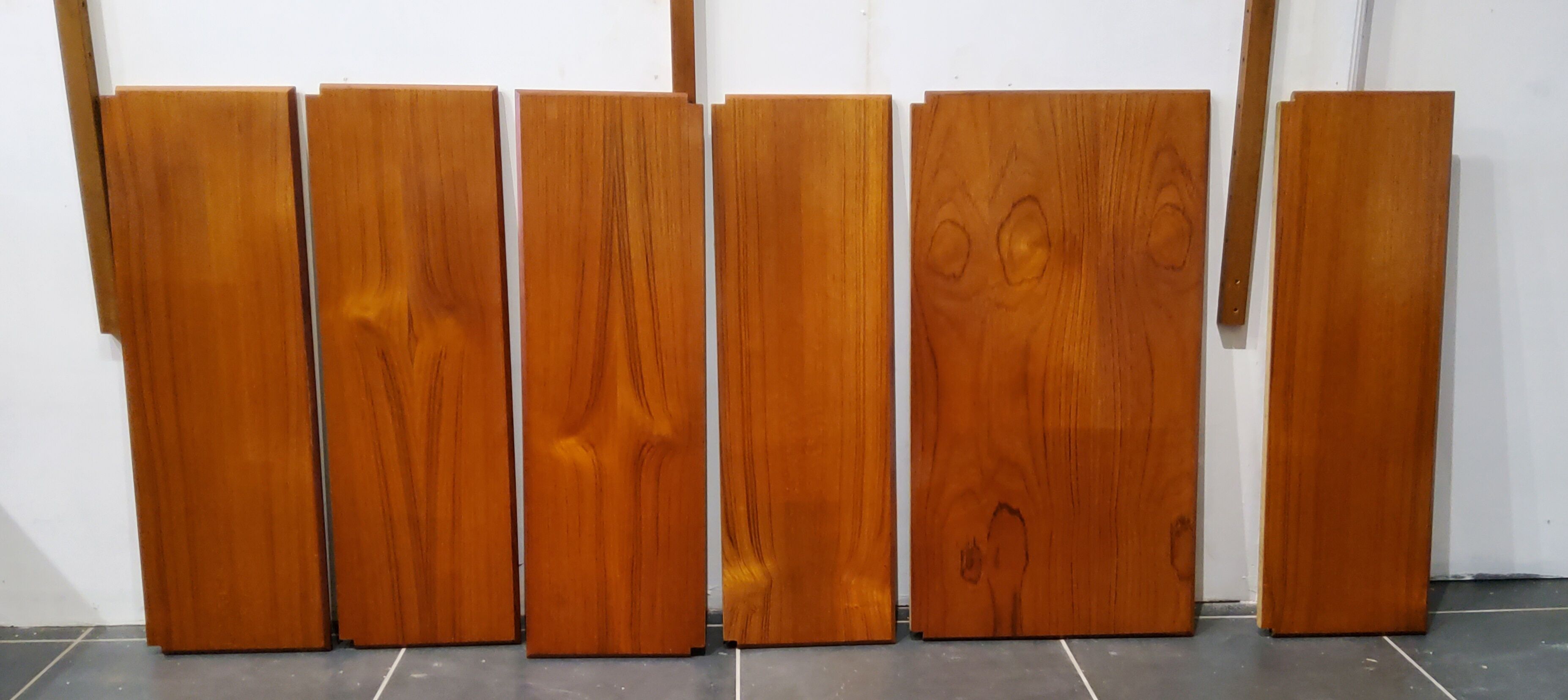 Danish vintage modular wall shelf, 1960