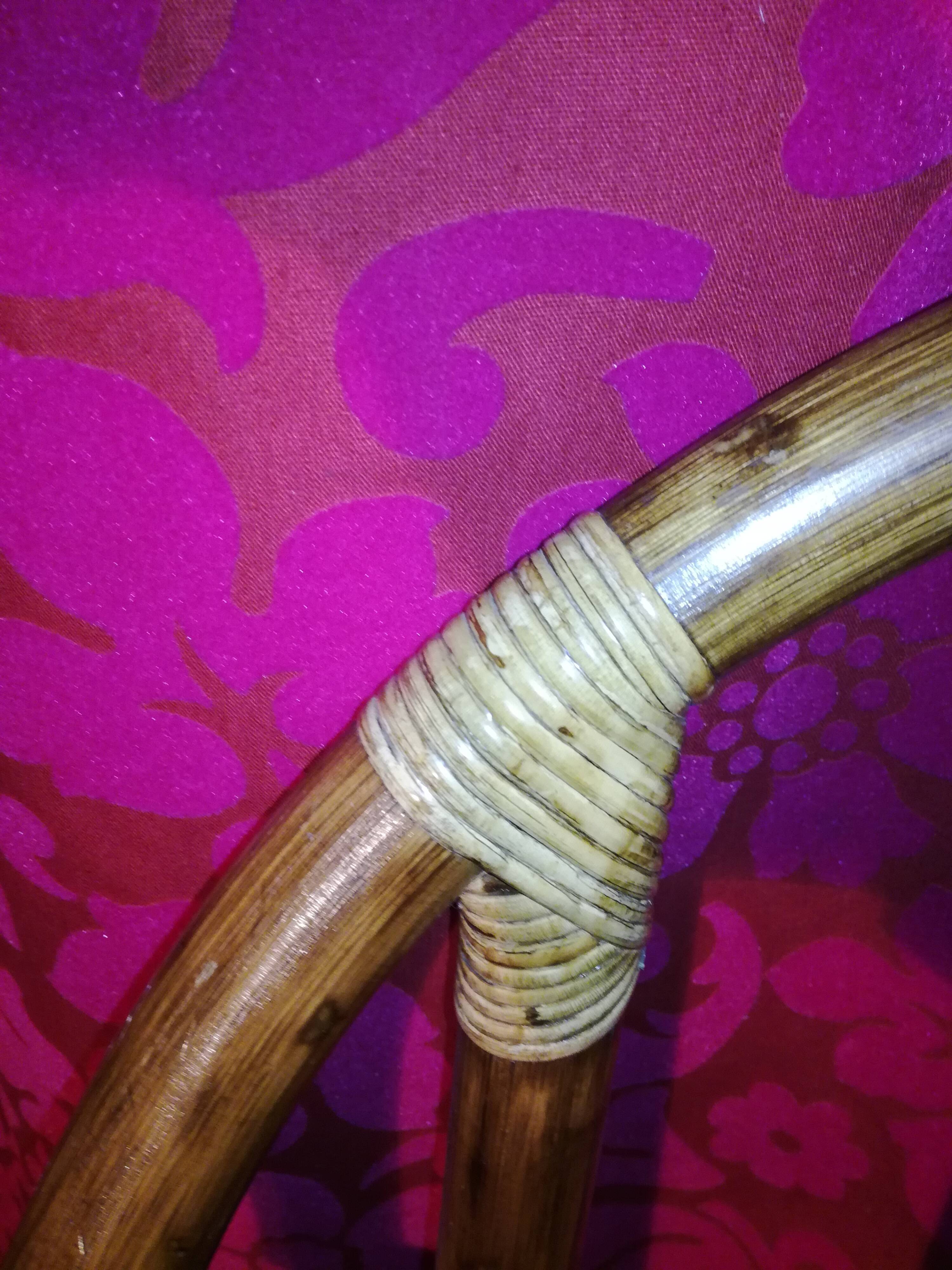 Bamboo and caning bench