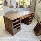 1950s oak office counter