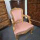 Child's armchair in Louis-Philippe style in walnut, second half of the 20th century.