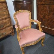 Child's armchair in Louis-Philippe style in walnut, second half of the 20th century.