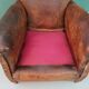 French leather armchair from the 1920