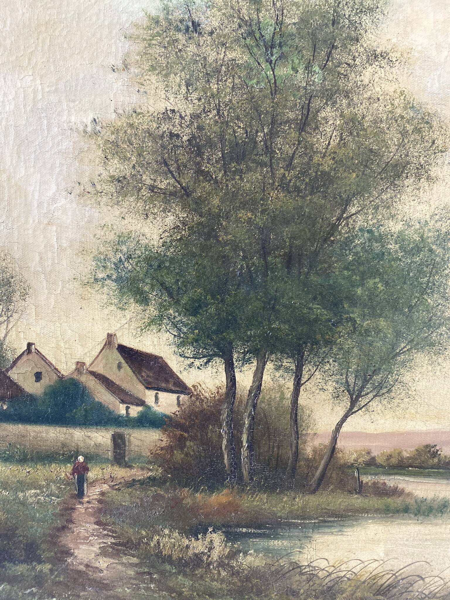 Fishing landscape early 20th century