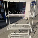 4 Tier Wrought Iron Folding Shelf Unit