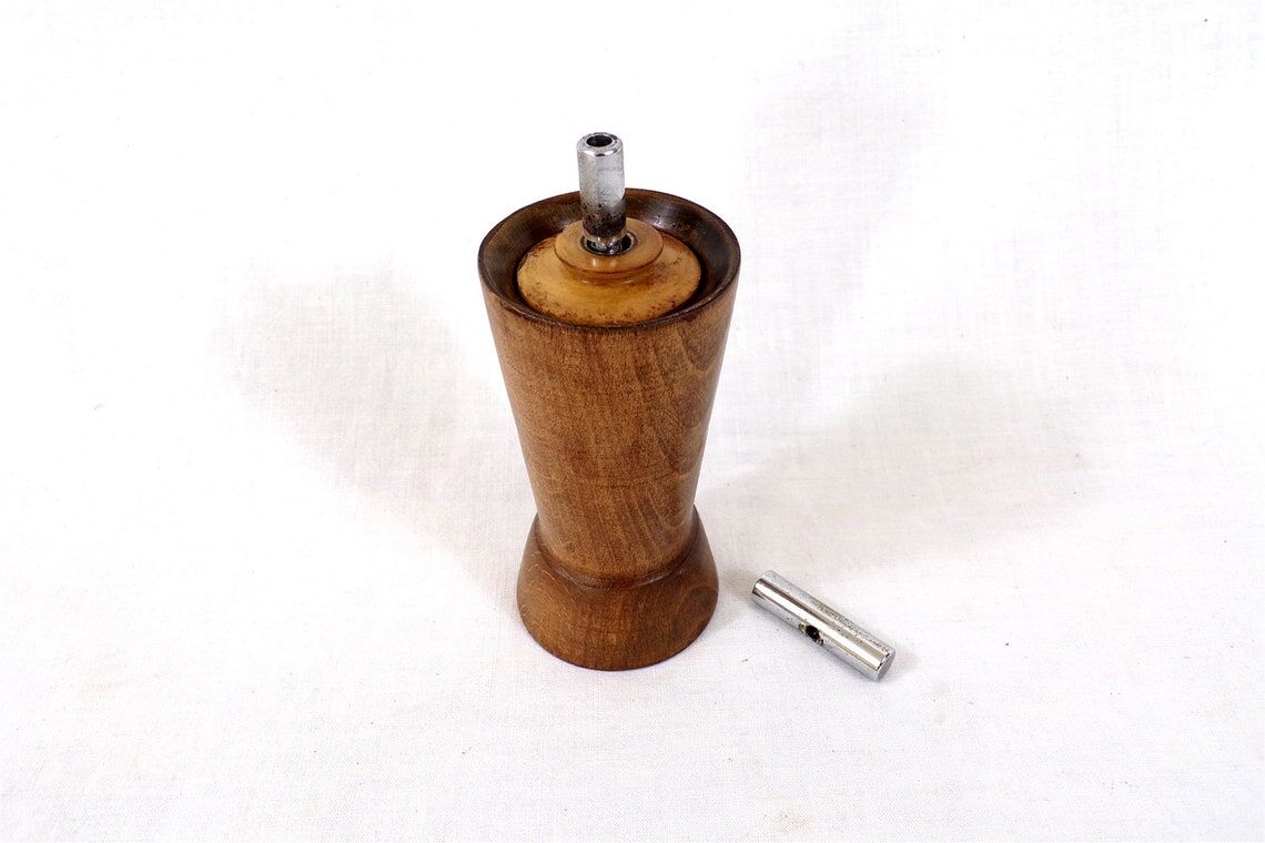 Vintage wooden pepper mill marlux brand made in France