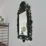French cast iron mirror "Bacchus" god of wine, 1920s - 1930s