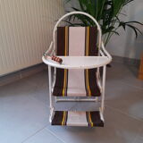 Vintage high-top folding child chair