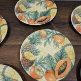 6 Tutti Frutti Corona plates
