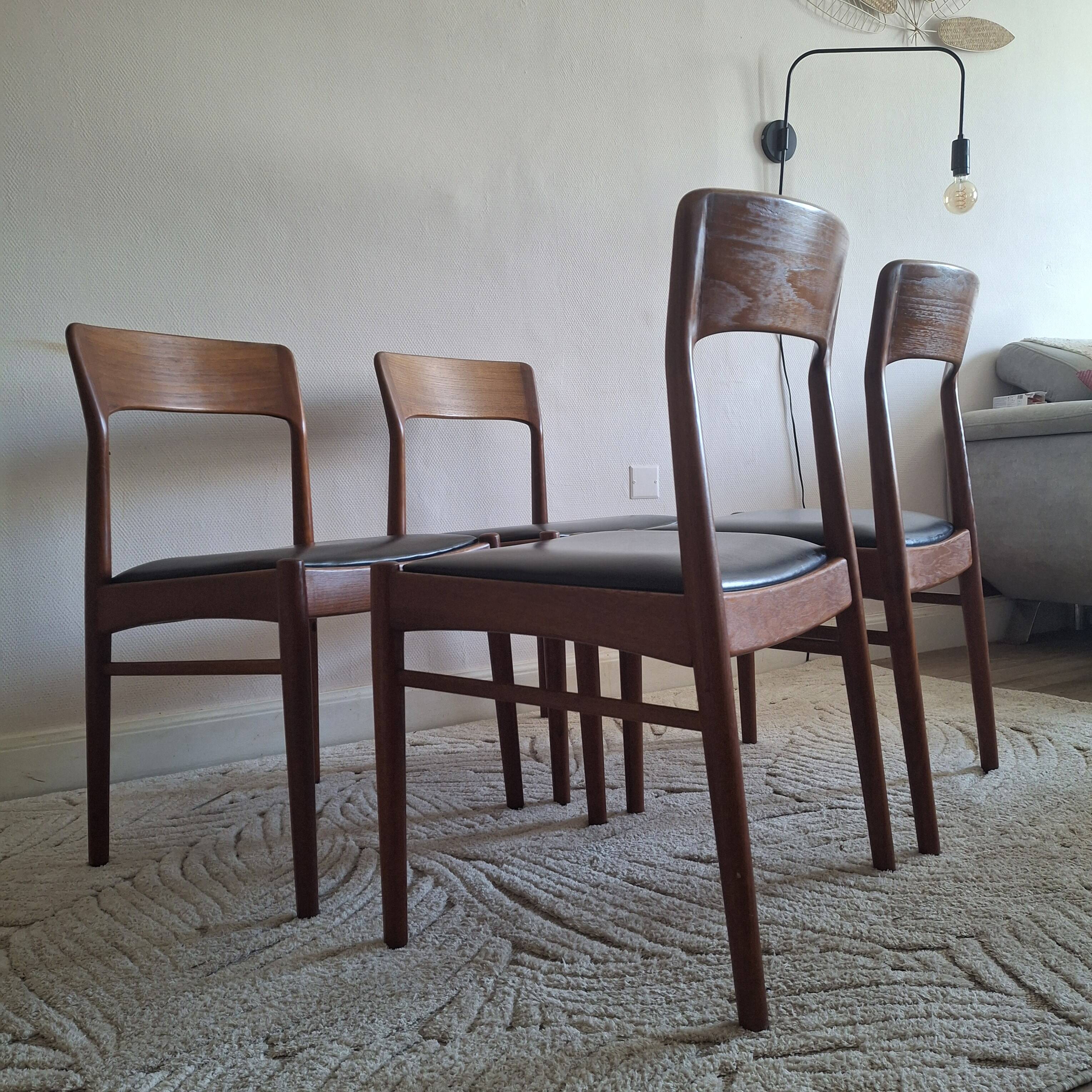 Danish dining chairs by Kai Kristiansen K.S.