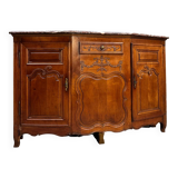 Buffet à pans coupés en merisier d’époque Louis XV, XVIIIème siècle