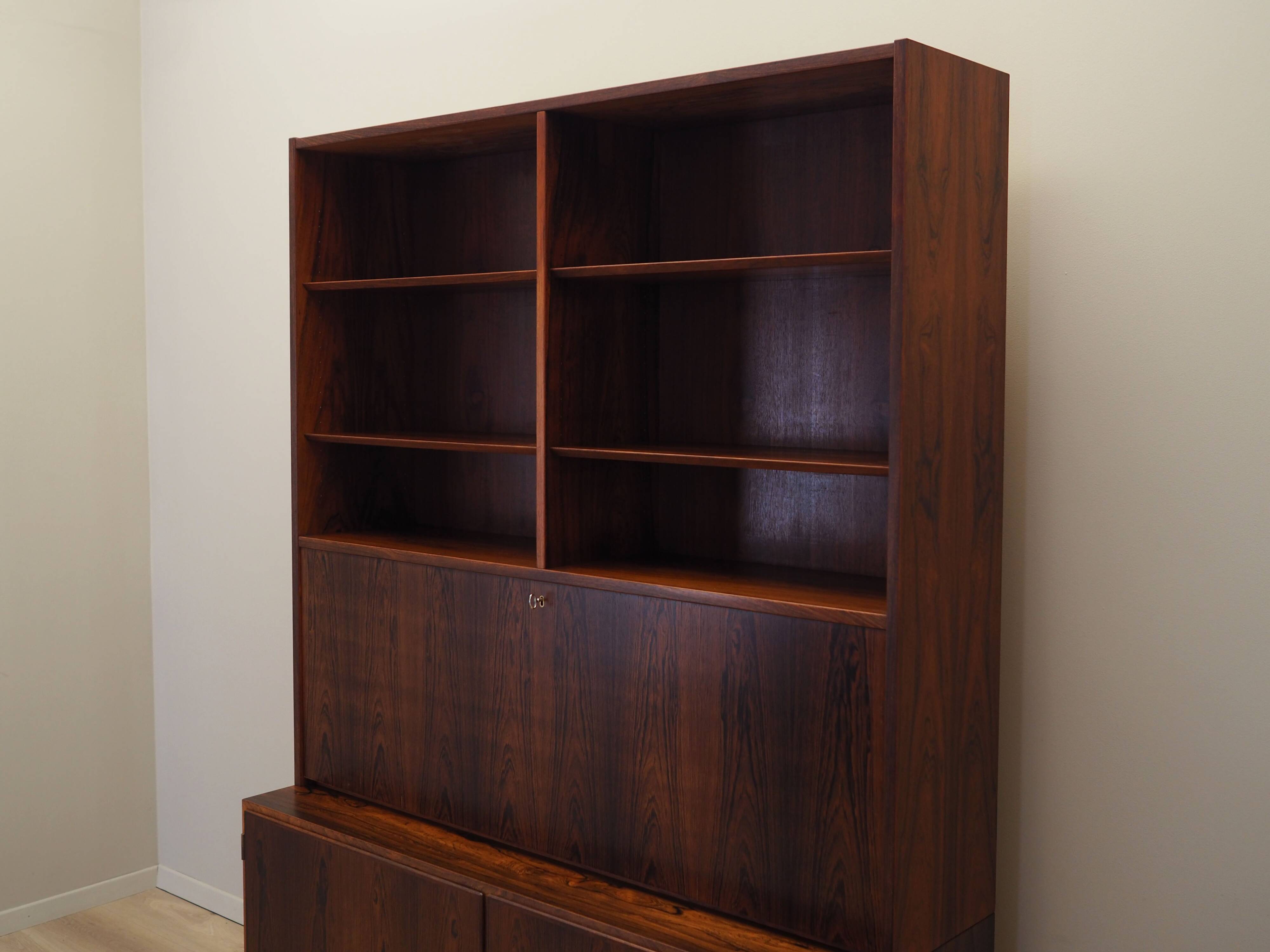 Rosewood bookcase, Danish design, 1970s, designer: Carlo Jensen, production: Hundevad