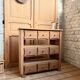 Old workshop furniture with 9 drawers