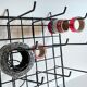 Vintage black metal wall loom display