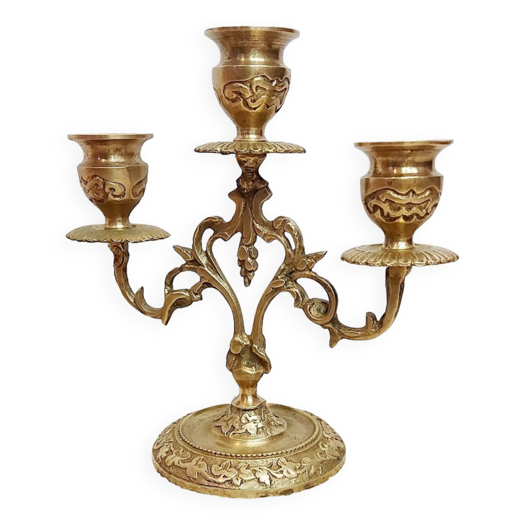 Brass candlestick / candelabra