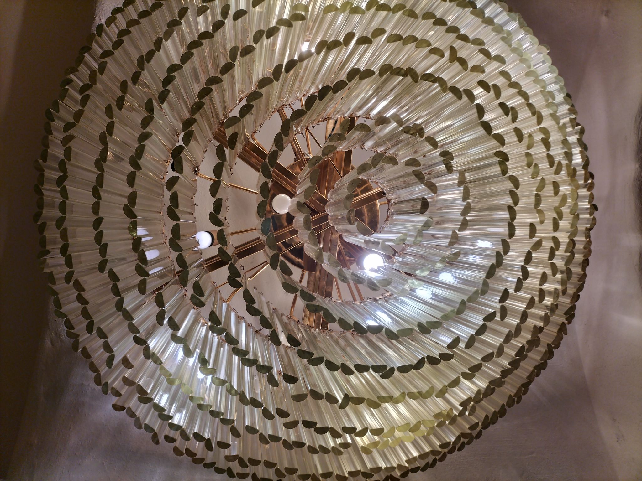 Lustre de Venini fabriqué dans les années 60 à Murano