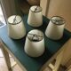 Lot de quatre petits abat-jours vintage