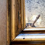 Antique Louis-Philippe mirror "Philomène" gold leaf