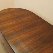 Round rosewood table, Danish design, 1960s, designer: Harry Østergaard, man