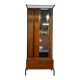Vintage wooden coat rack with mirror