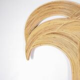 Rattan “palm trees” mirror