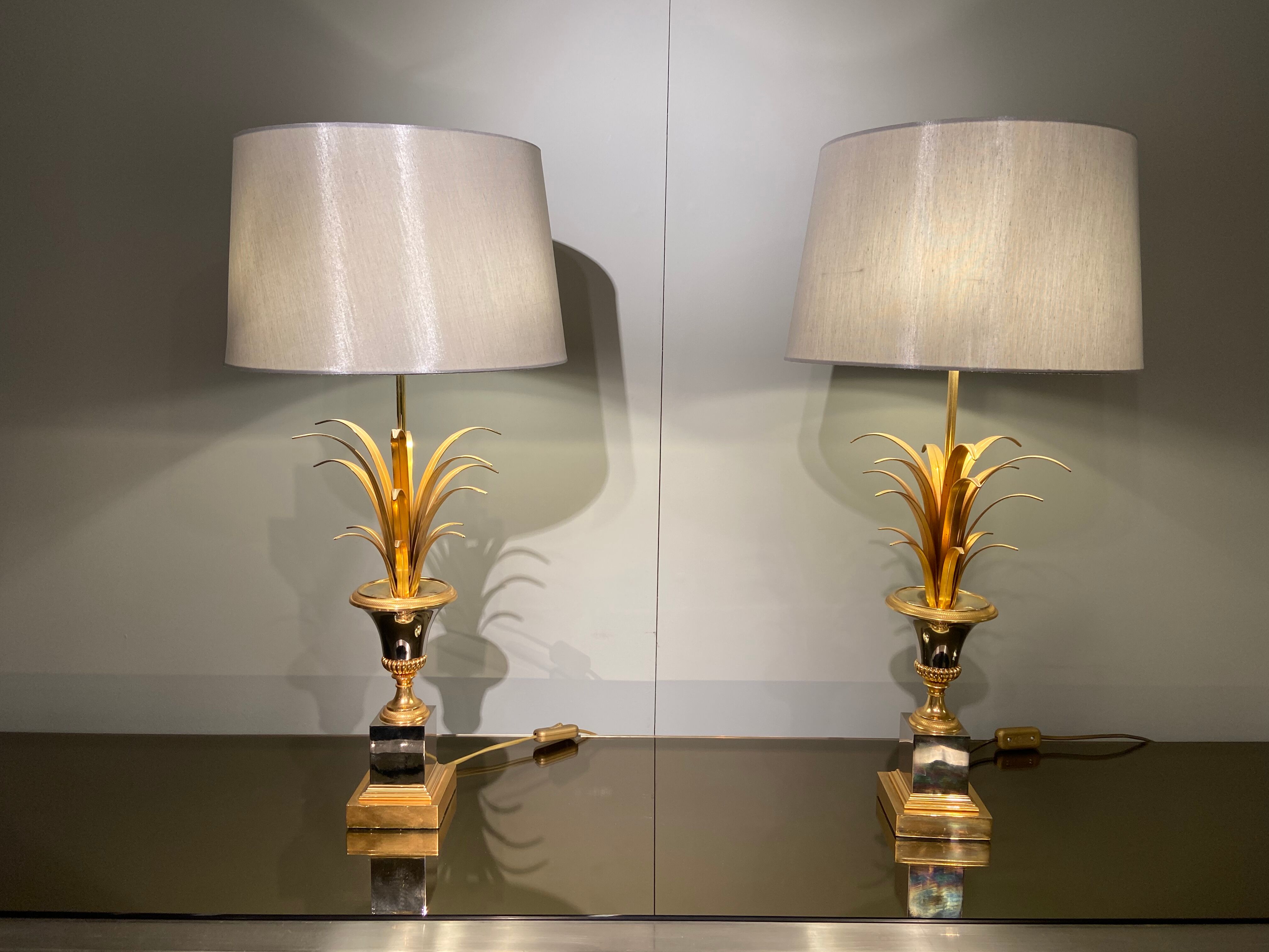Pair of pineapple lamps by Boulanger, Belgium, 1970