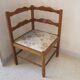 WOODEN CORNER CHAIR "FIREPLACE CORNER"