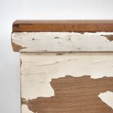 Réfrigérateur ancien en bois massif (France, vers 1920)