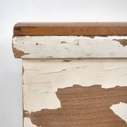 Antique solid wood refrigerator (France, circa 1920)