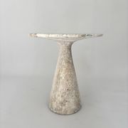 Table d'appoint en silver travertin