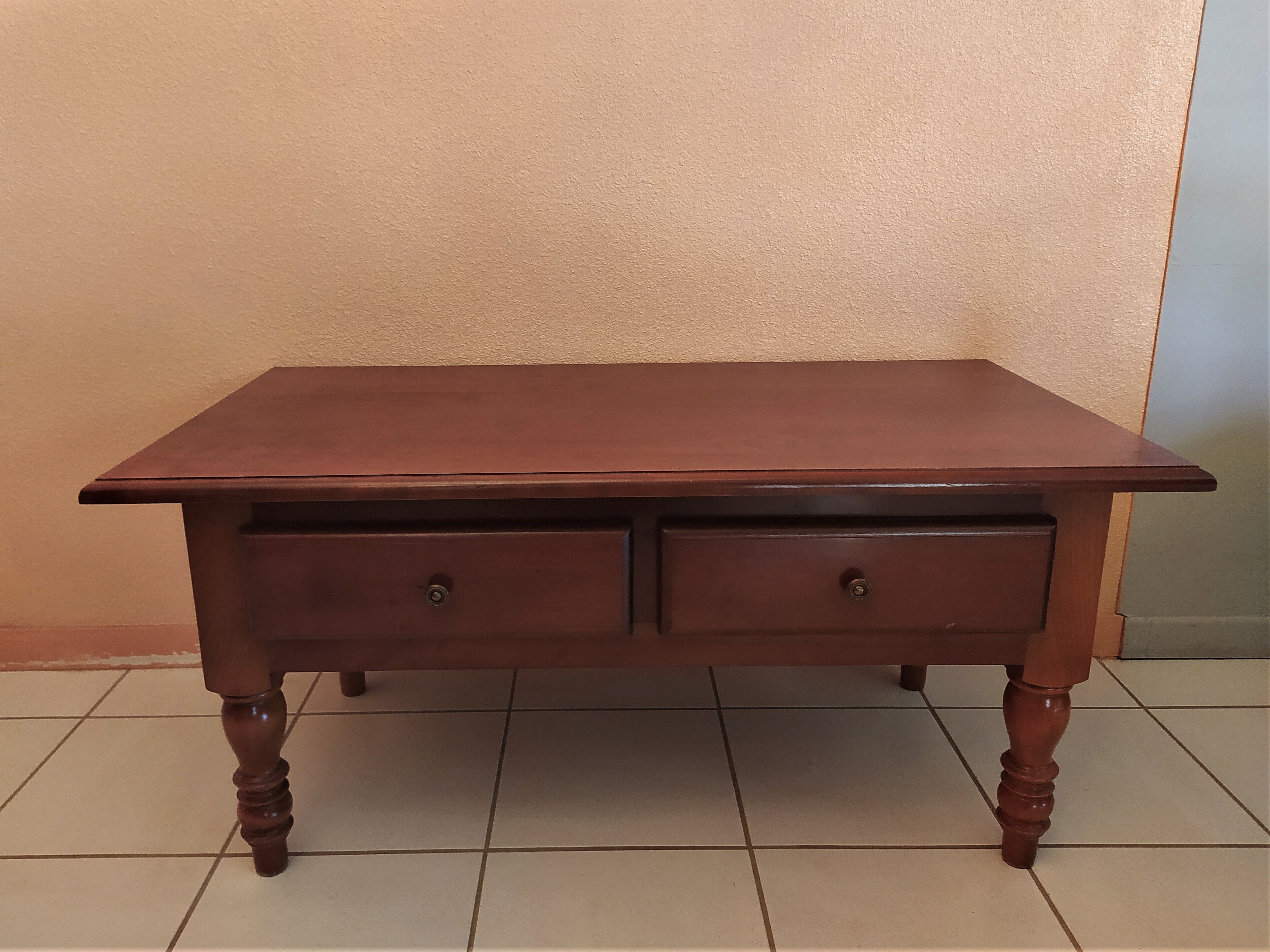 Solid cherry coffee table