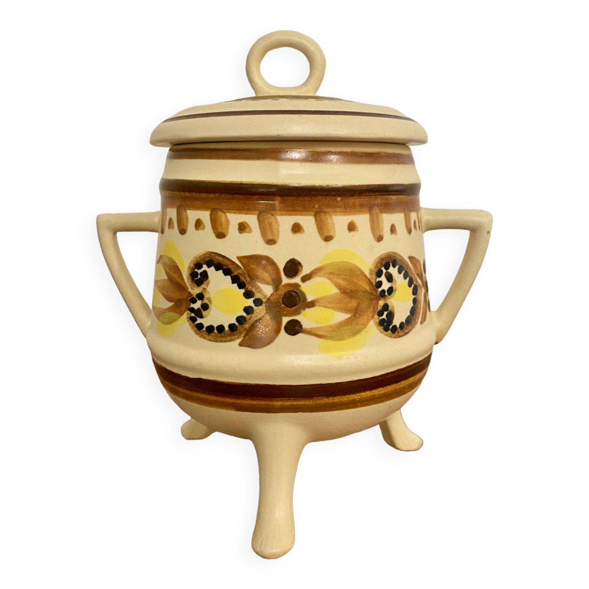 HB Quimper sugar bowl
