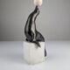 Art Deco Chryselephantine Sculpture Sea Lion att. Marcel-André Bouraine, 1900s