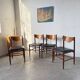 Set of 4 Italian chairs by Gianfranco Frattini.