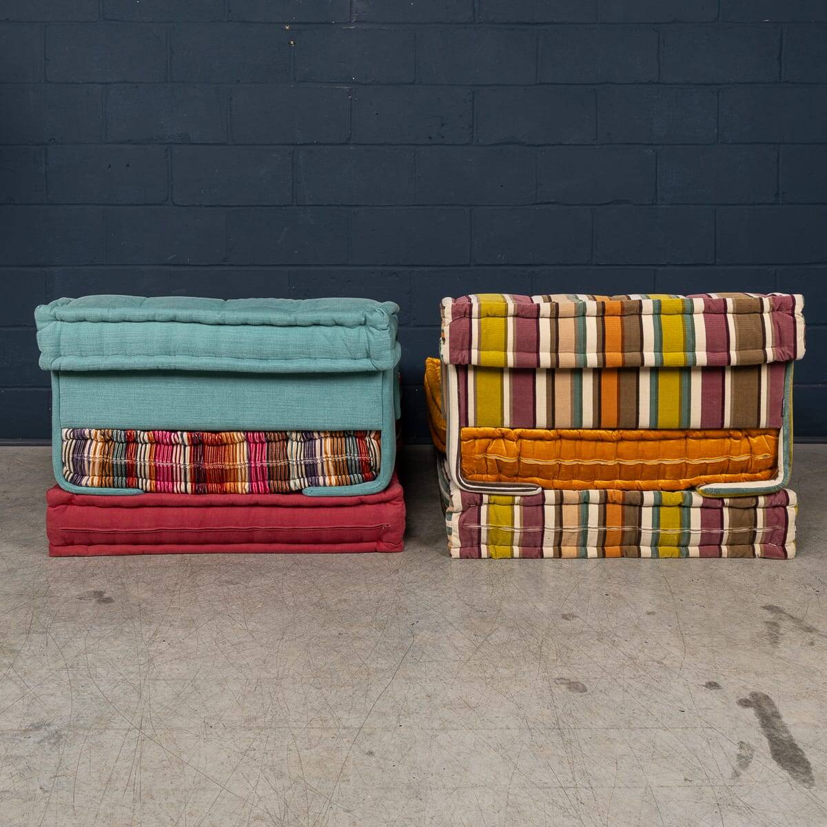 21stc "mah jong" sectional sofa by hans hopfer for roche bobois, france c.2