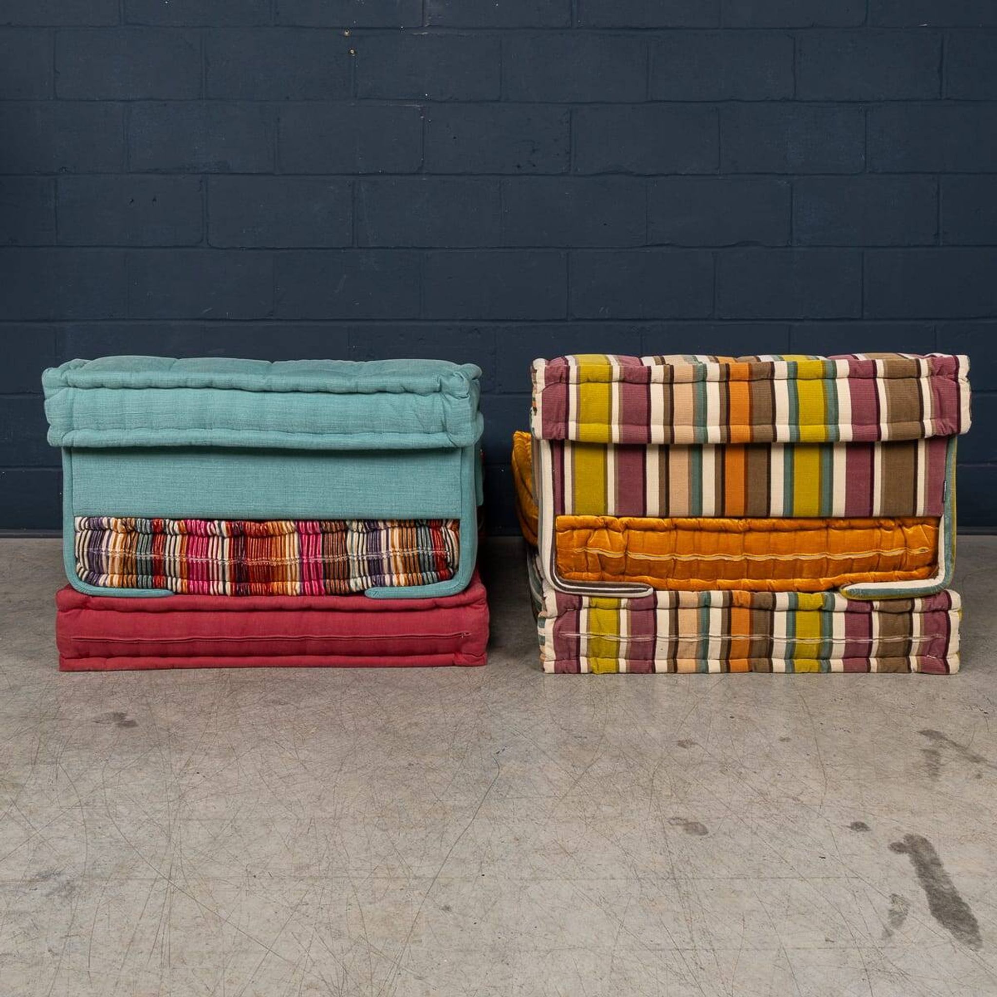 21stc "mah jong" sectional sofa by hans hopfer for roche bobois, france c.2