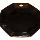 6 black Arcoroc "Octime" dinner plates (set 1)