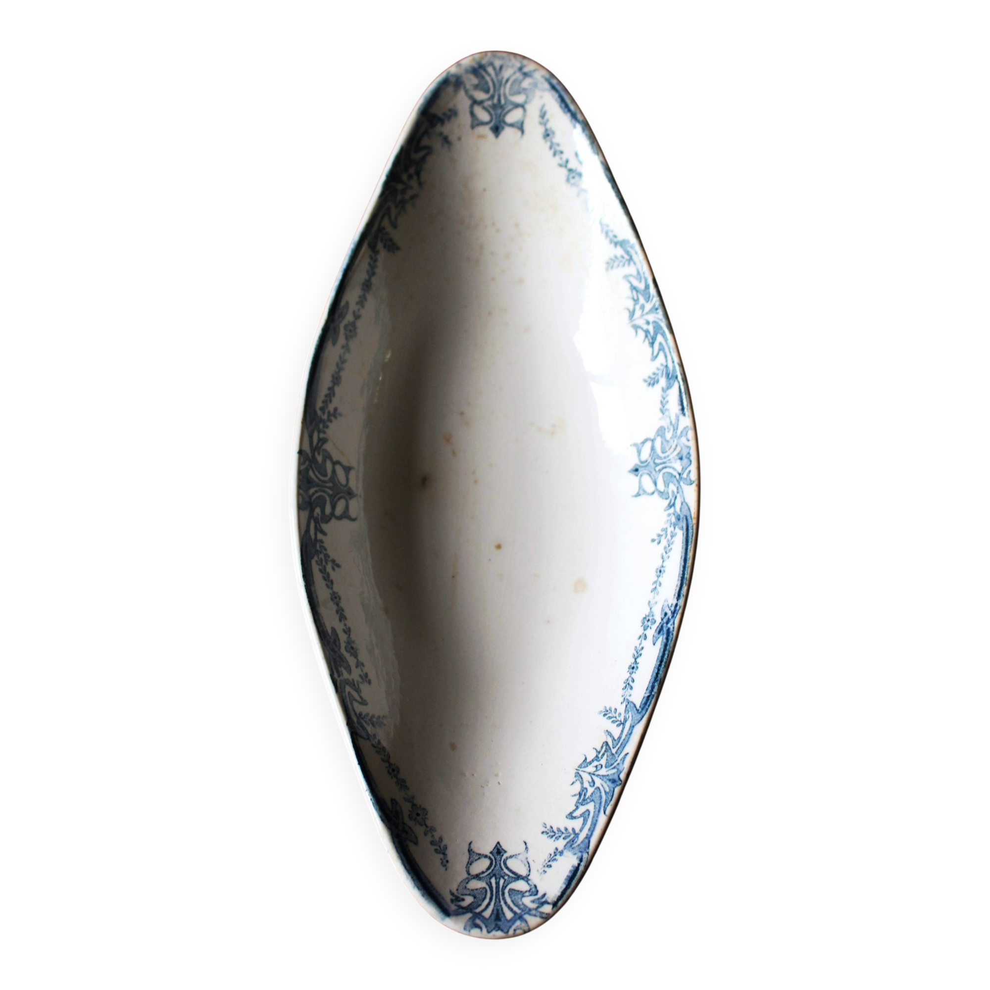 Ravier in blue iron clay Sarreguemines Vaucluse