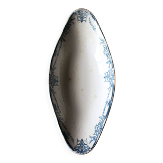 Ravier in blue iron clay Sarreguemines Vaucluse