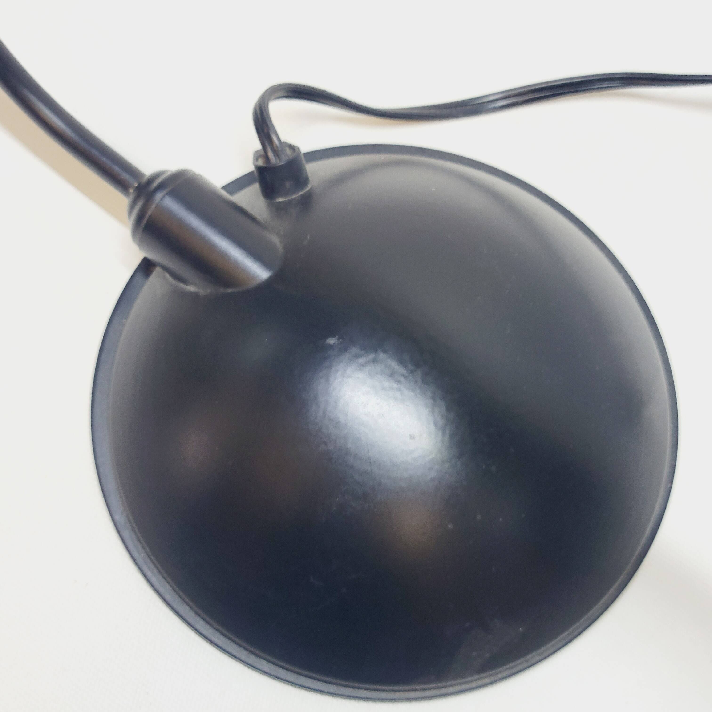 Vintage Mid Century Design Desk Table Lamp Nuova Veneta Lumi Italy Black