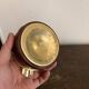 Mid-Century Modern Italian Silver Metal Leather Table Ashtray