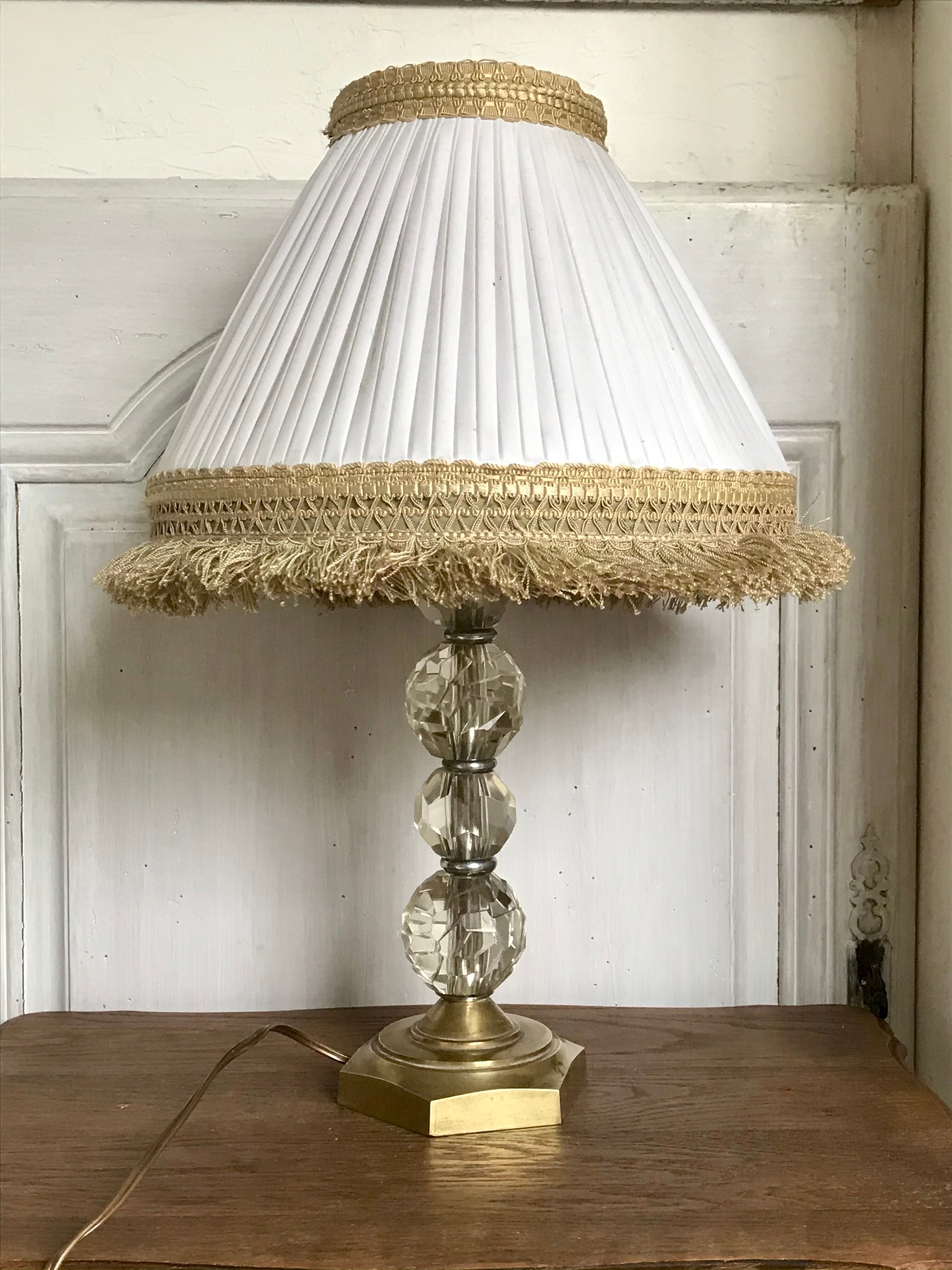 Vintage crystal lamp